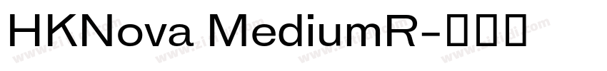 HKNova MediumR字体转换
